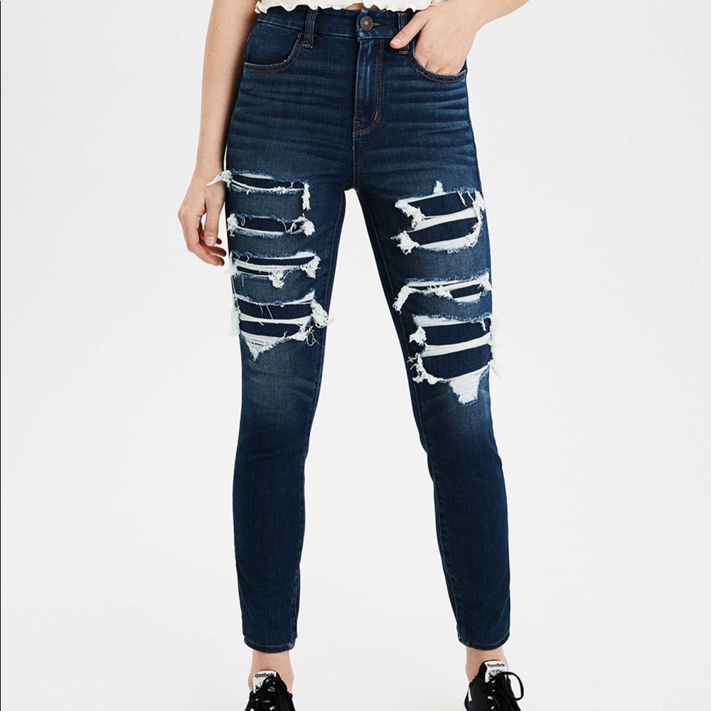 AEO distressed jeans